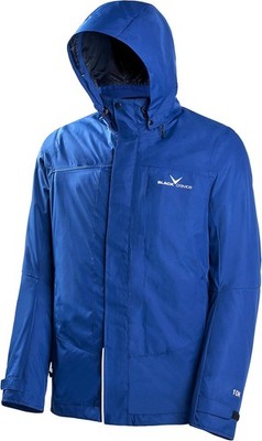 Black Crevice Men's 3 in 1 M Jacket Hooded Outdoor Jacket, Blue, M