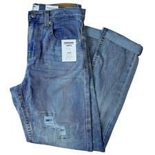 Denizen Levi's Boys Taper Super Flex Adjustable Waist Light Wash Distressed SZ14