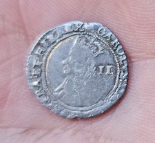 King Charles II Twopence, Halfgroat.
