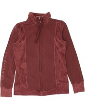 CHAMPION Womens Graphic Tracksuit Top Jacket UK 14 Large Maroon DA13