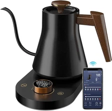 Smart Electric Gooseneck Kettle with WiFi Control, Pour-Over Coffee & Tea Kettle