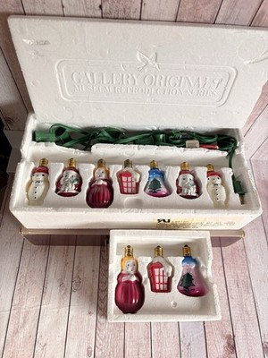 Vintage 1984 Set Avon Henry Ford Museum Christmas String Lights + Replacements