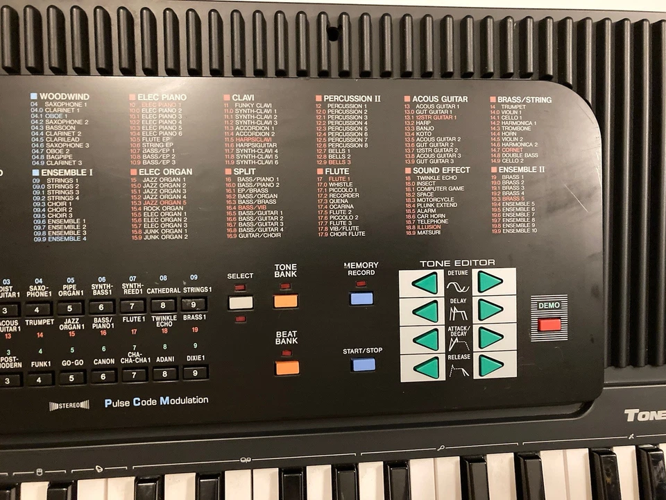 Tastiera Casio CT-670 Tone Bank testata funziona senza cavo alimentazione CT 670 made in Japan - Immagine 3 di 4