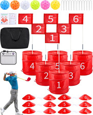 Backyard Golf Game, Portable 6 Hole Outdoor Golf Course for Indoor Outdoor Pla