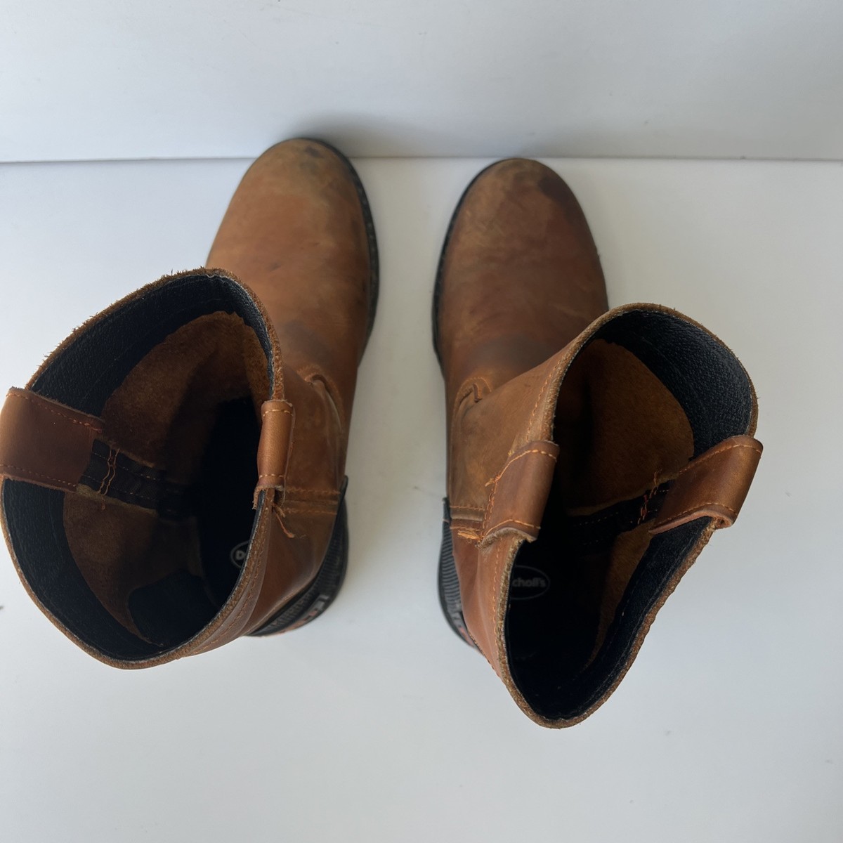 NIB Rogeri Western Style Round-Toe Work Motorcycle Boots Circle G by Corral Ladies Chocolate Overlay & Embroidery  main image 4