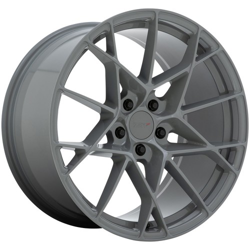 (Set of 4) Staggered-TSW Sector 20" 5x112 20mm Battleship Gray Wheels Rims - Picture 2 of 10