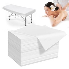 100 Pack Disposable Bed Sheets   31.5 x 71 in Waterproof Non-woven Sheets