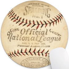 Baseball Round Mouse Pad Vintage Commemorative Design, Retro Baseball Mouse Pads