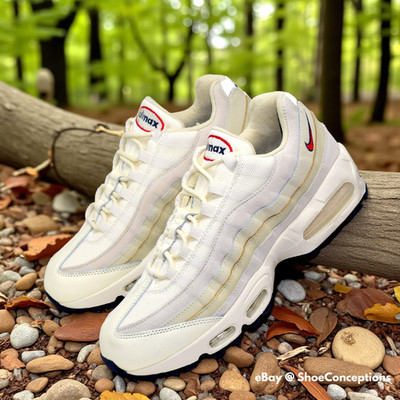 Nike Air Max 95 OG PRM Shoes Pale Ivory University Red IH4378-110 Mens Sizes NEW