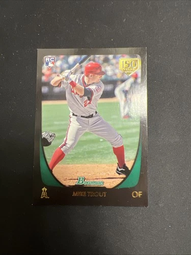 2011 Bowman 150 Years Mike Trout Rookie Card RC 40/150