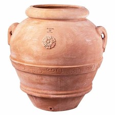 Orcio Panciuto Anfora Vaso cm 80 in terracotta toscana originale arredo giardino