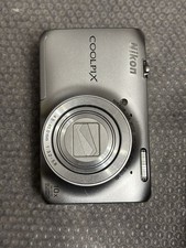 Very Good Nikon COOLPIX S6300 Silver 16.0MP 10x Zoom Tested US Tax Included