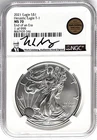 2021 SILVER EAGLE TYPE 1 END OF AN ERA 1 OF 999 NGC MS70 MARK SALZBERG SIGNED