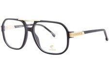 Carrera 1134 003 Eyeglasses Men's Matte Black/Gold Full Rim Square Shape 57mm