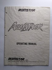 ROMSTAR AquaJack Operating Manual Arcade Game Guide 120VAC 250W image