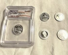 Lot Of 5 - 1/10th Oz.. 999 Fine Silver Rounds Totaling 1/2 troy Ounce
