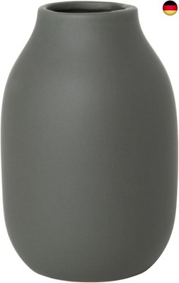 blomus -COLORA- Vase S aus Steingut, Agave Green, hergestellt in hochwertiger