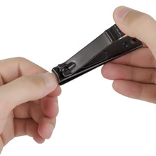 Stainless Steel Nail Clippers for Fingernails and Toenails Sharp Pro Grade Tool
