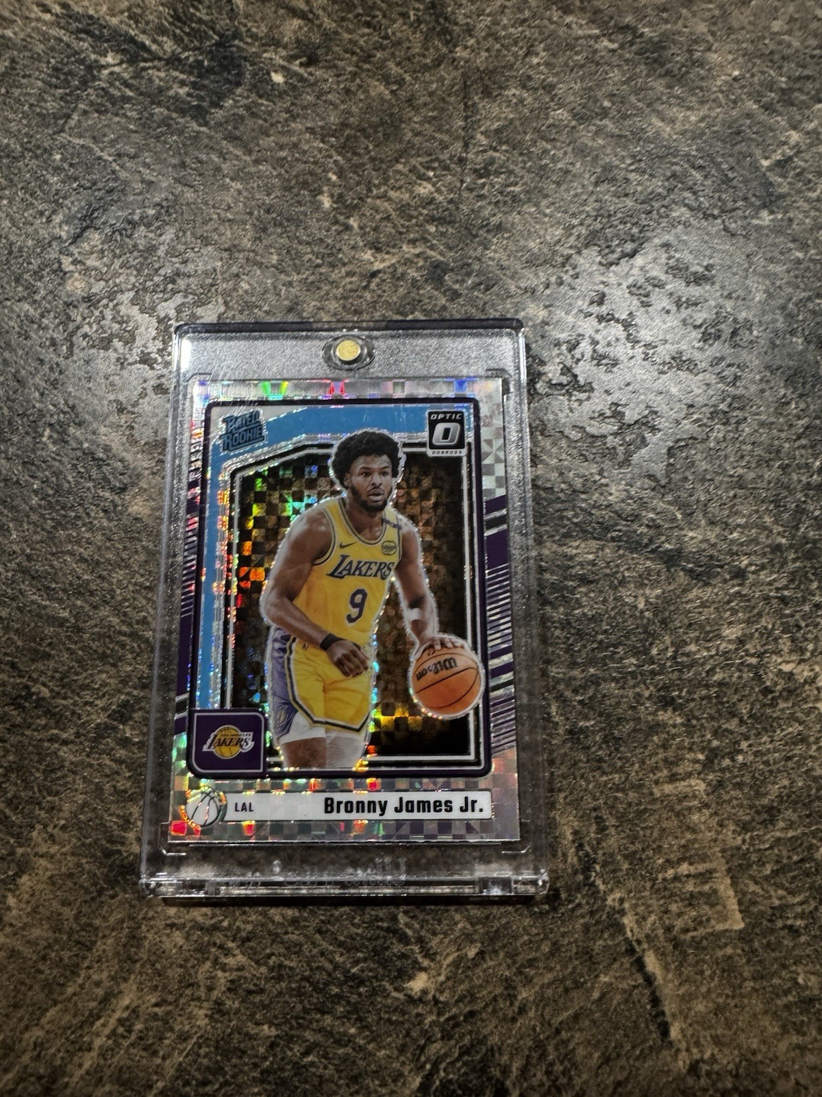 2024-25 Panini Donruss Optic Checkerboard Prizm Bronny James Jr. #282 Case Hit