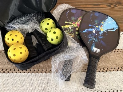 New LAXVIGOR Pickleball Paddle 4 Rackets 4 Balls Starter Set