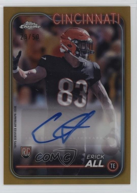 Erick All Topps Chrome Rookie Autographs Variations #RAEAL Gold Refractor