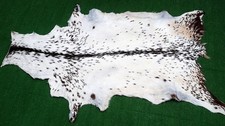 Luxury Goat hide Rug Hair on Area Rug Size 38"x24" Animal Leather Goat Skin G280