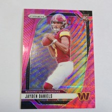 2024 Panini Prizm - Jayden Daniels #347 Pink Wave Prizm (RC) - Super Clean!