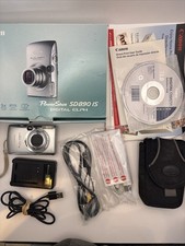 Canon PowerShot SD890 IS Digital ELPH 10MP 5x Zoom Compact Digital Camera WORKS