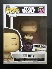 Funko Pop Vinyl Star Wars Power Of The Galaxy: Rey Amazon Exclusive #577 Nr Mint