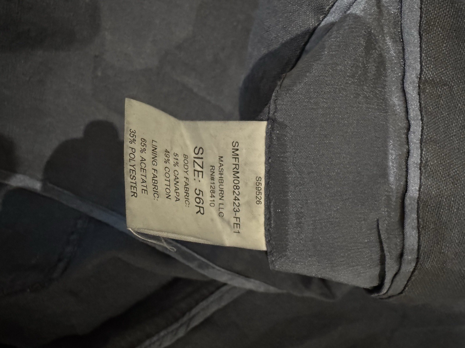 Sid Mashburn Blue Butcher Jacket Unstructured Hem… - image 12