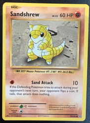 Sandshrew 54/108 XY Evolutions Common Pokemon Card
