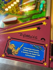 Gottlieb Counterforce Flipper individuelle Schürze Karten Anleitung Regeln Informationen