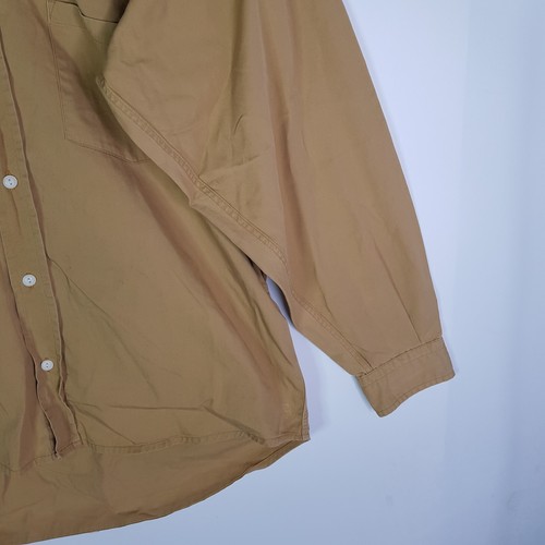 Vintage Marcs Sydney Canvas Shirt Mens L Beige Long Sleeve Regular Fit - Foto 4 di 14