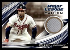 2023 Topps Update Major League Material #MLM-OA Ozzie Albies Braves Gold #20/50