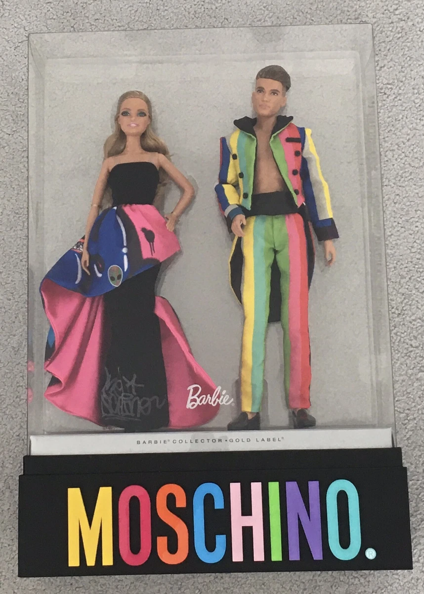 Brand New Barbie Moschino Collector Gold Label Limited Barbie & Ken Doll  DRW81