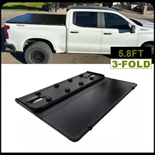 5.8FT Hard Tonneau Cover Truck Bed For 2007-2023 Chevy Silverado GMC Sierra 1500