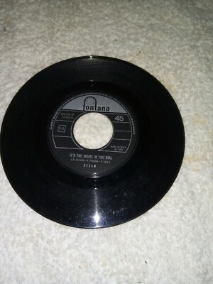 RECORD RARE 7  STEAM IT'S THE MAGIC IN YOU GIRL, KISS HIM GOODBYE FONTANA italy