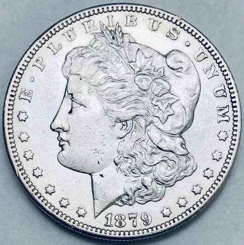 1879-S Reverse of 1878 Morgan Silver Dollar AU Details