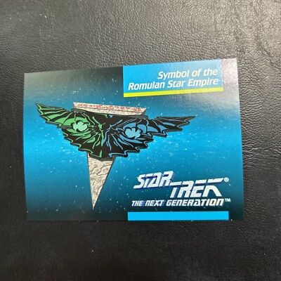Jb101d Star Trek The Next Generation 1992 #080 Romulan Star Empire Symbol Of