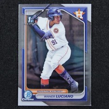 2024 Bowman Chrome - Waner Luciano - 1st Bowman - #BCP-208 - Houston Astros
