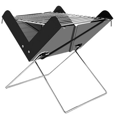 Foldable Barbecue BBQ Grill Charcoal Fire Pit Camping Picnics Patio Party Cooker