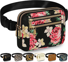 Fanny Pack for Women Fashion Waist Packs Bag Waterproof Crossbody Belt Bag Pouch