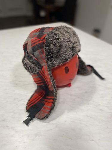 Chaos Albaca Trapper Hat ~ Grey, Red And Black Checkered Flannel - Picture 12 of 19