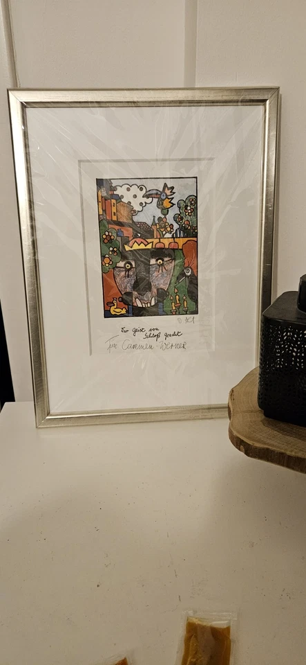 Einzelstück Von Otmar Alt Handsigniert  - Bild 2 von 4