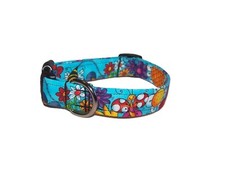 Wet Nose Designs Bright Spring Garden Dog Collar Bugs Flowers Summer Bug 2