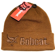 Bobcat OSFM Acrylic Winter Beanie w/ Embroidered Logo Adult One Size - Brown
