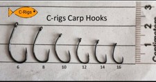 (+FREE GIFT) C-rigs Carp Hooks (Barbless, size 6, 8, 10, 12, 14 and 16)
