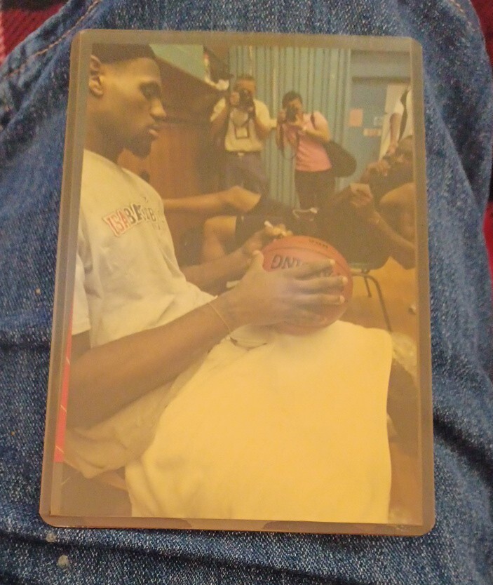 LeBron James 2003 NBA Summer Games Hand Singed Basketball EBay Lebron james 2003 nba summer games hand singed basketball ebay