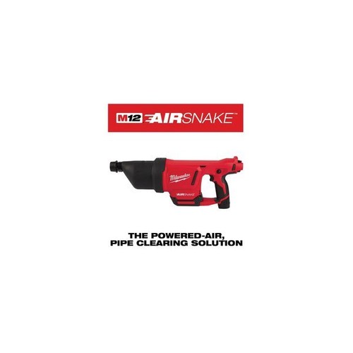 Milwaukee Tool 2572B21 M12 Airsnake Drain Cleaning Air Gun Kit