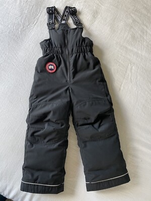 Canada Goose Childrens Snow Bibs Black Size 4-5 New Condition